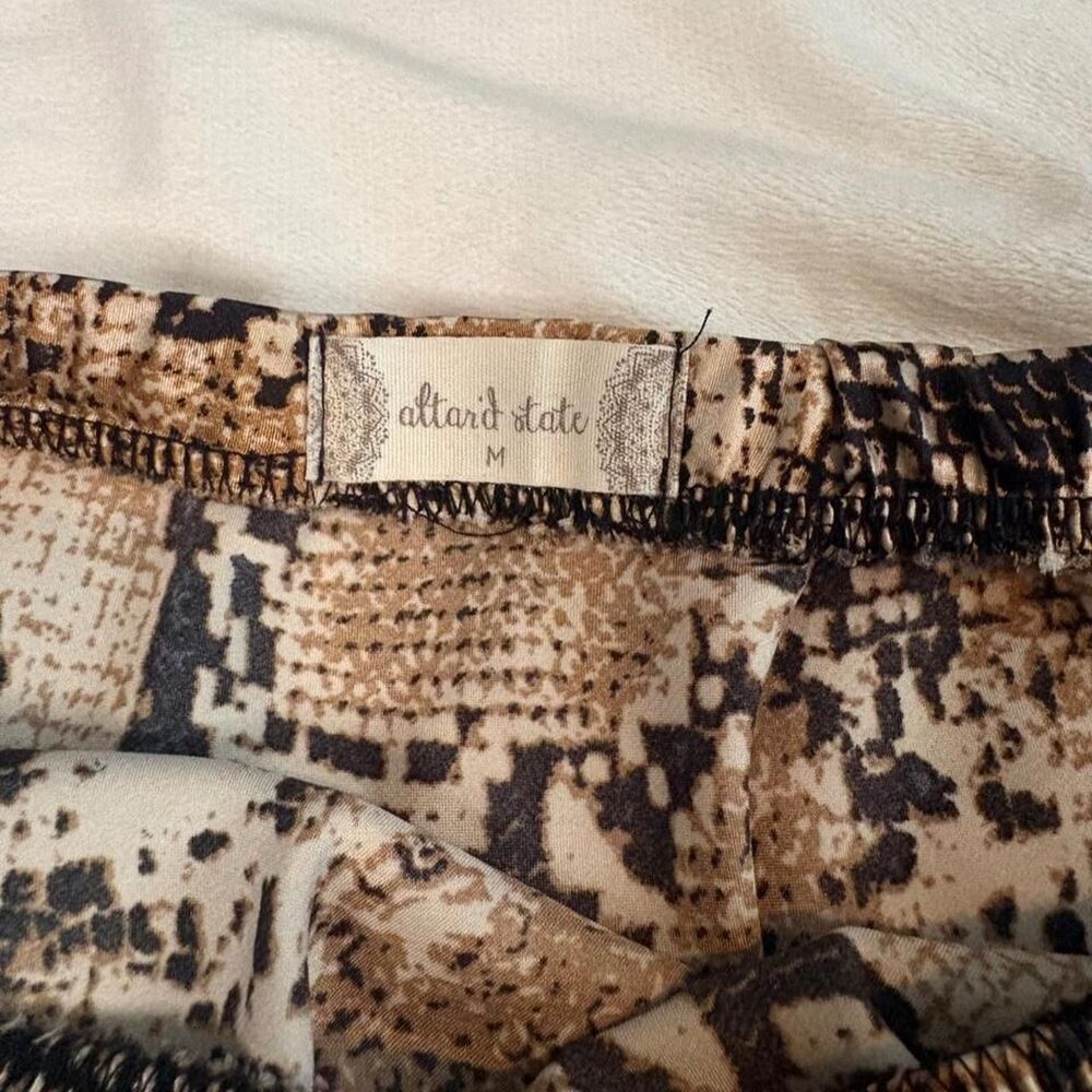 Altar'd State Women's Snakeskin Midi Skirt - Picture 3 of 5